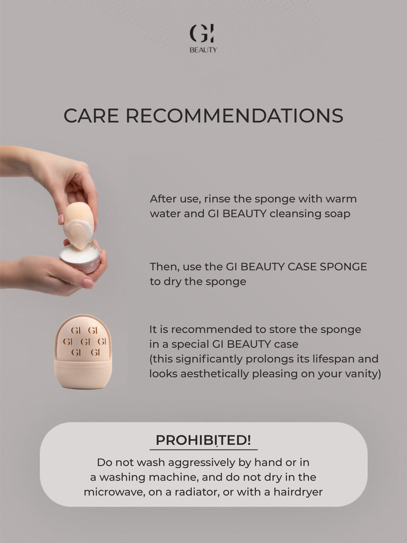 GI BEAUTY White makeup sponge