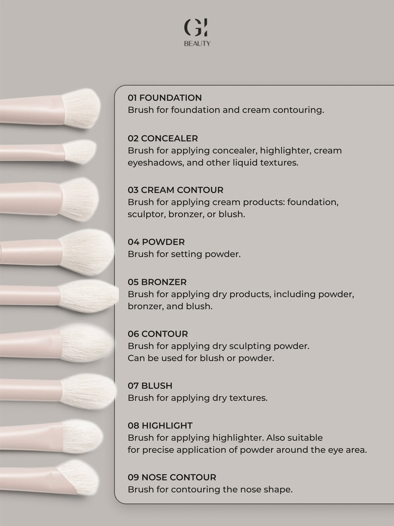 GI BEAUTY The gift box brush set of 18 pieces