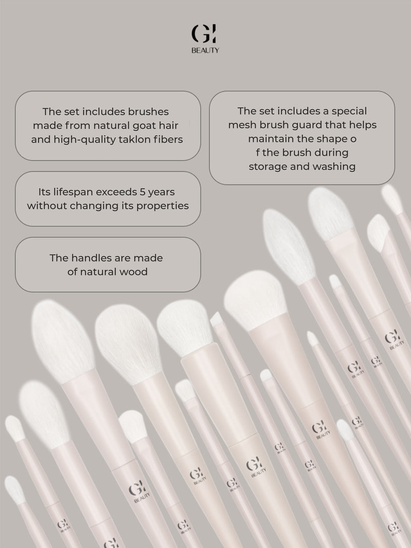 GI BEAUTY The gift box brush set of 18 pieces